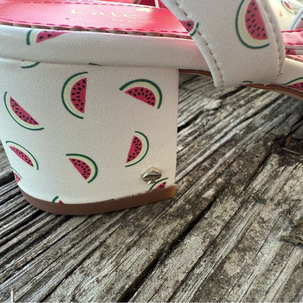 Kate Spade Camille Watermelon Party Sandals  NEW!! Super Rare Fun Shoes Size 8 - Picture 8 of 13